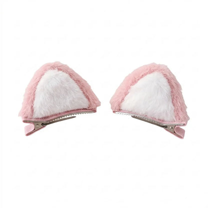 Soft Cat Ear Hair Clips – Korean Trend Style