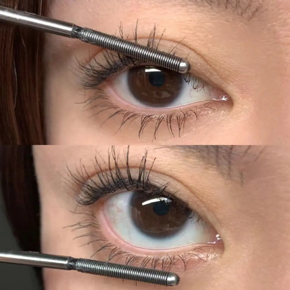 Waterproof Mascara Natural Black 3D Silk Fiber Eyelashes