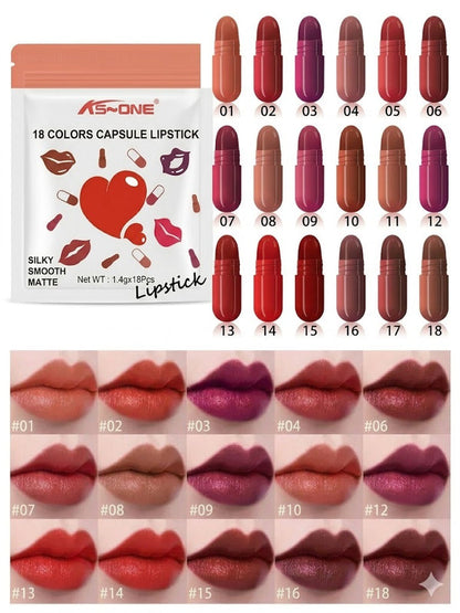 Mini Matte Capsule Lipstick Set