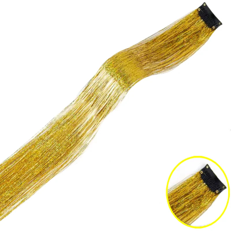 Shiny Glitter Hair Tinsel Extensions