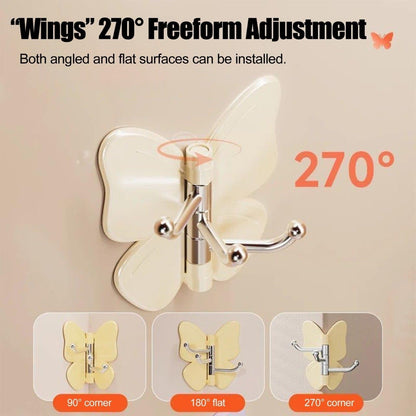 Velmora ® | Butterfly Shape Rotatable Hooks