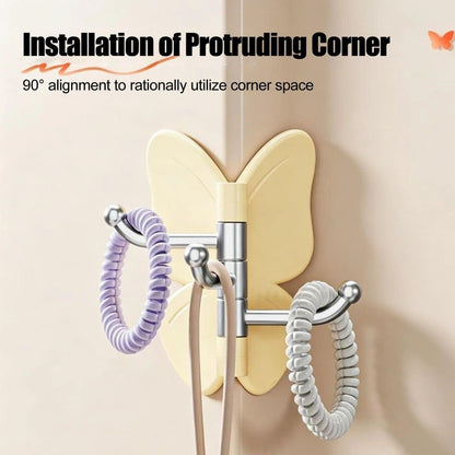 Velmora ® | Butterfly Shape Rotatable Hooks