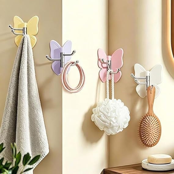 Velmora ® | Butterfly Shape Rotatable Hooks