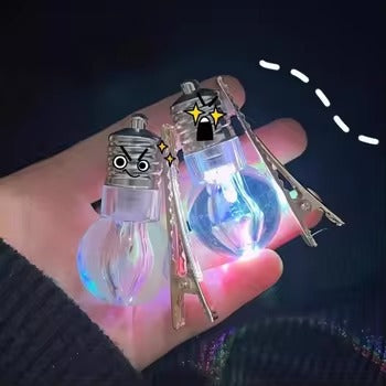 Luminous Light Bulb Hair Clip