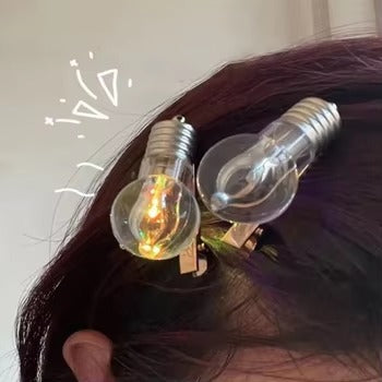 Luminous Light Bulb Hair Clip