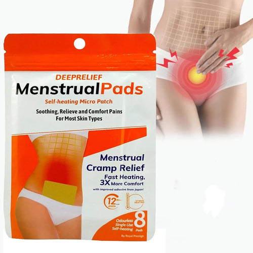 Instant Pain Relief Menstrual Pads | Self-Heating Menstrual Pain Patches