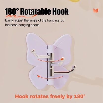 Velmora ® | Butterfly Shape Rotatable Hooks