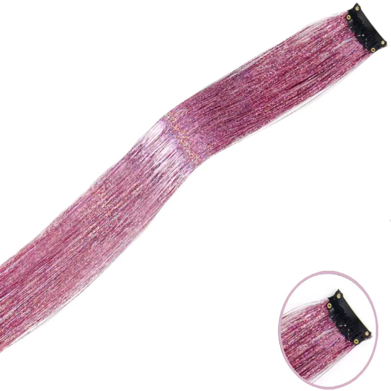 Shiny Glitter Hair Tinsel Extensions