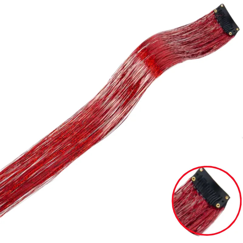 Shiny Glitter Hair Tinsel Extensions
