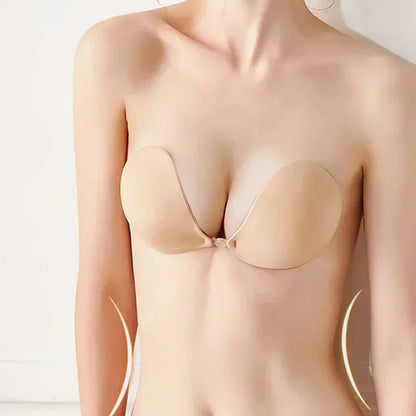 Seamless Invisible Push-Up Adhesive Bra