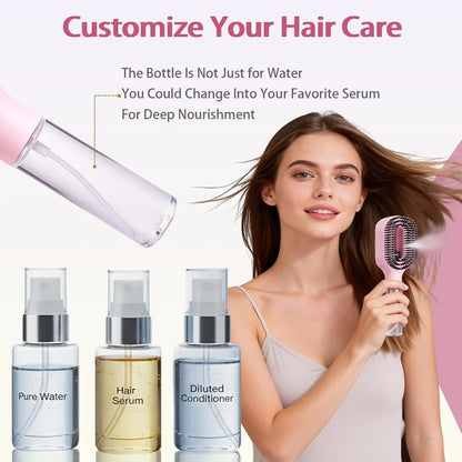2-in-1 Spray Water Hair Brush