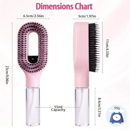 2-in-1 Spray Water Hair Brush
