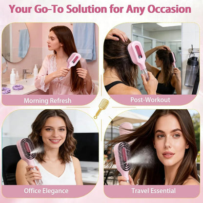 2-in-1 Spray Water Hair Brush