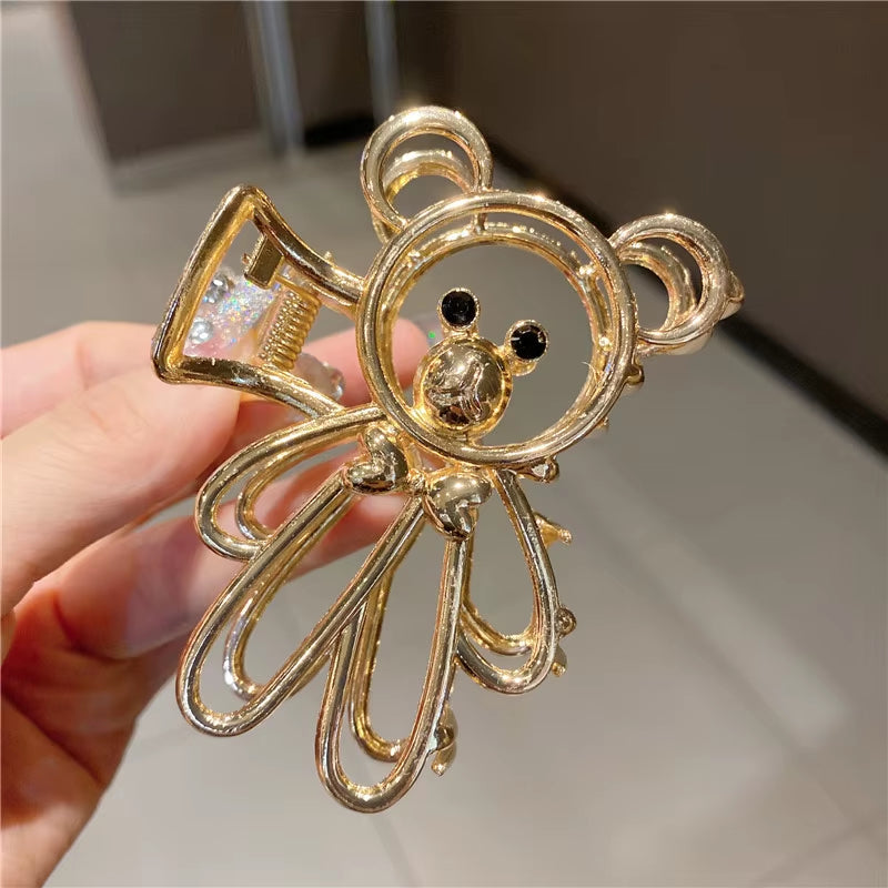 Cute Korean Bear Hair Claw Clip